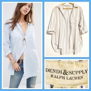 Denim & Supply Ralph Lauren Stripe Boyfriend Shirt